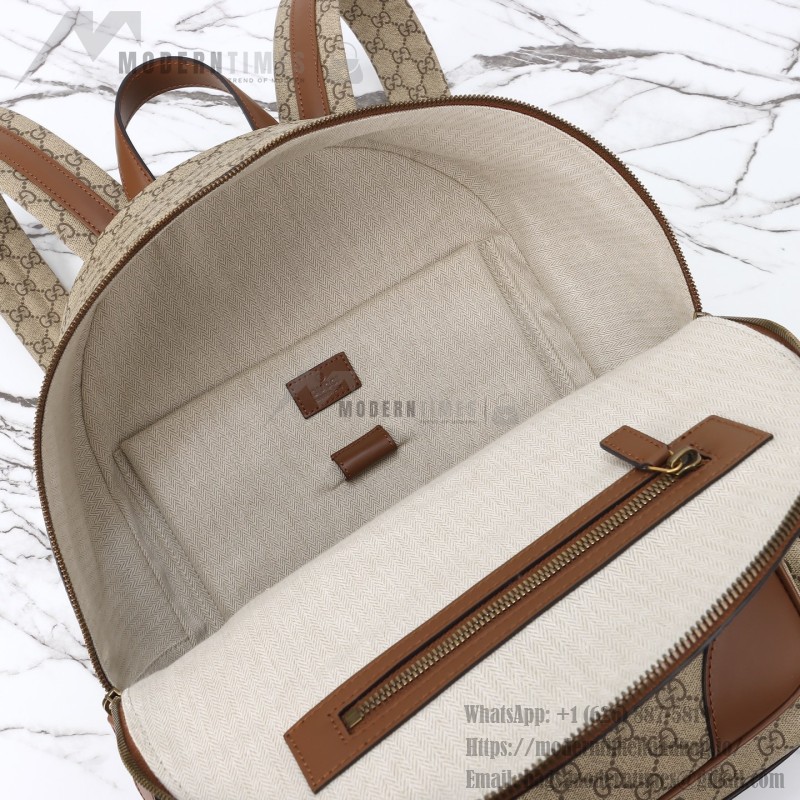 Gucci 821159 Apricot Brown Leather Backpack