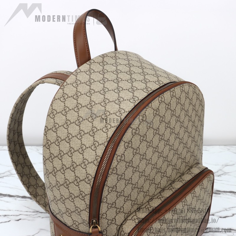 Gucci 821159 Apricot Brown Leather Backpack
