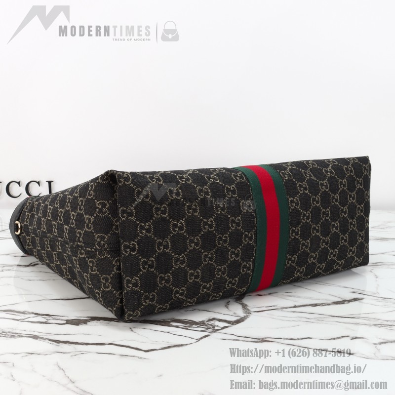 Gucci 860845 / 853971 Black Denim Tote Bag Small and Large Replica