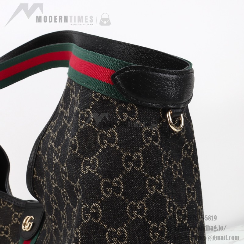 Gucci 860845 / 853971 Black Denim Tote Bag Small and Large Replica