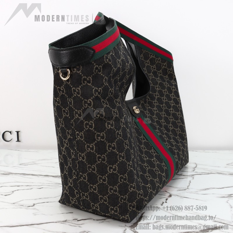 Gucci 860845 / 853971 Black Denim Tote Bag Small and Large Replica