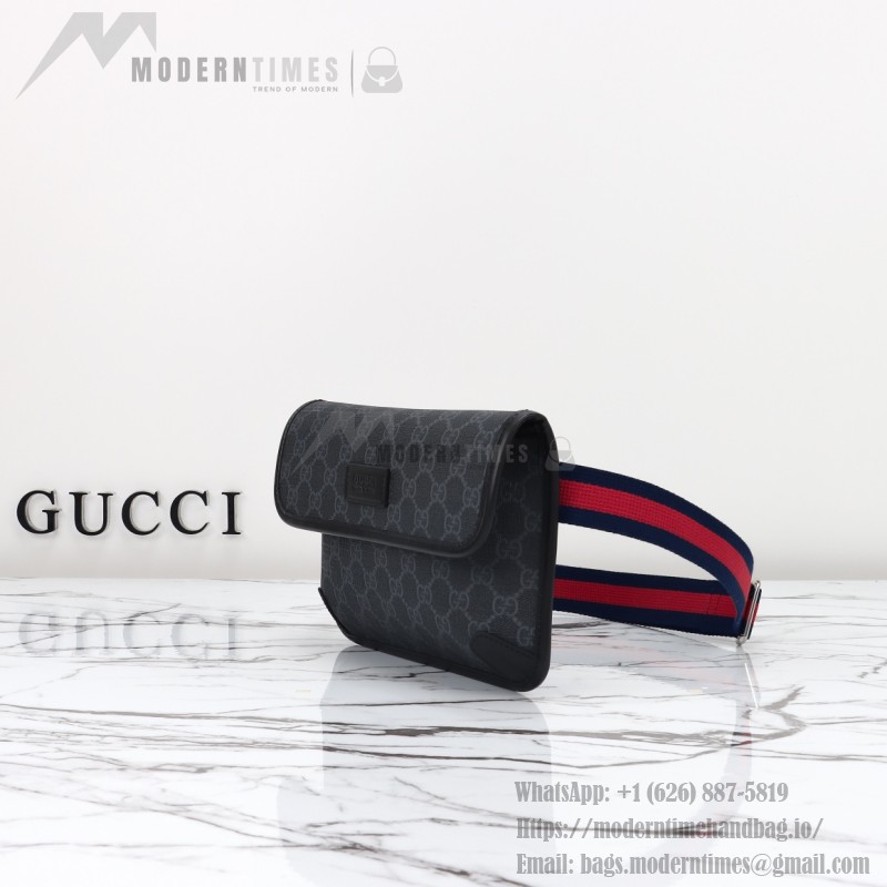 Gucci 598113 Gray Rubber Crossbody Bag Replica