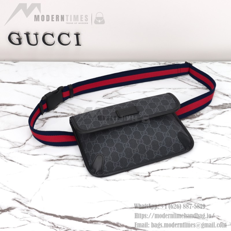 Gucci 598113 Gray Rubber Crossbody Bag Replica