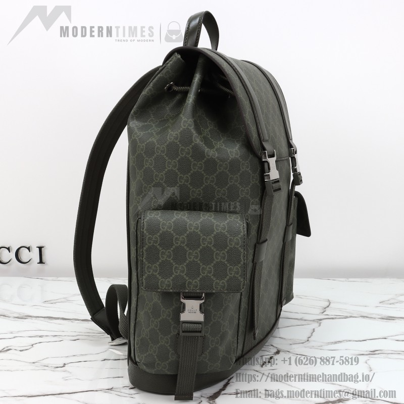 Gucci 792080 green original leather backpack
