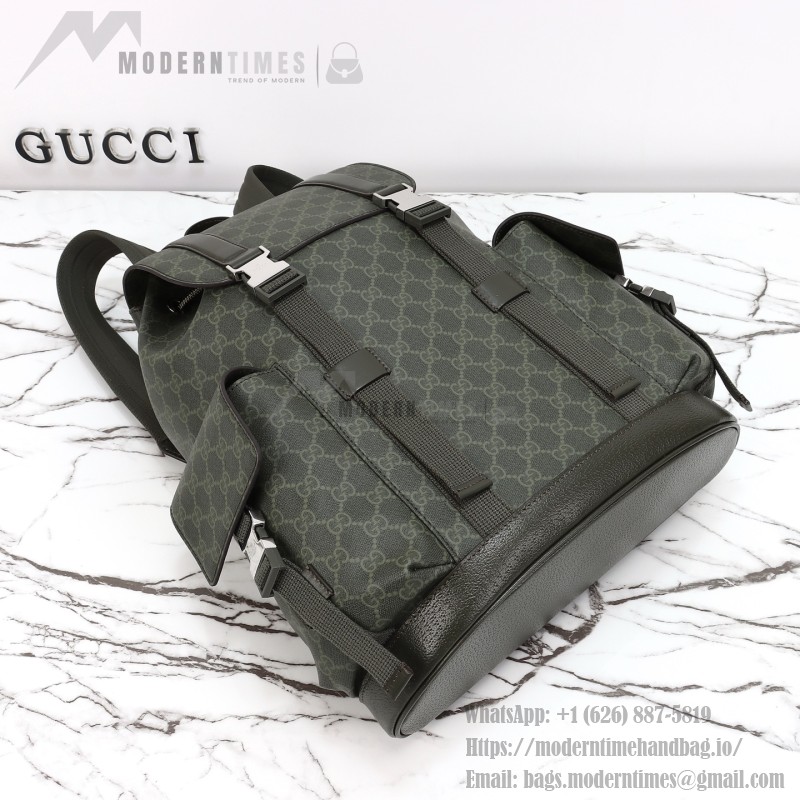 Gucci 792080 green original leather backpack