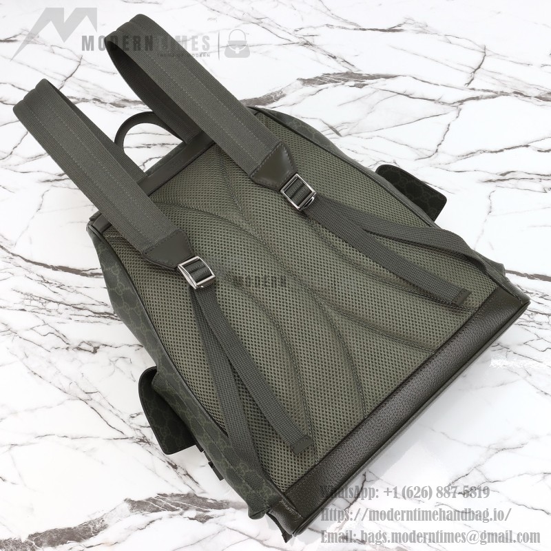 Gucci 792080 green original leather backpack