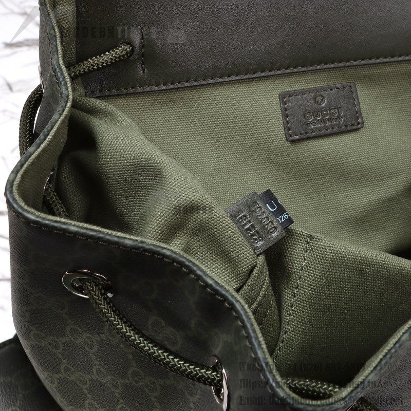 Gucci 792080 green original leather backpack