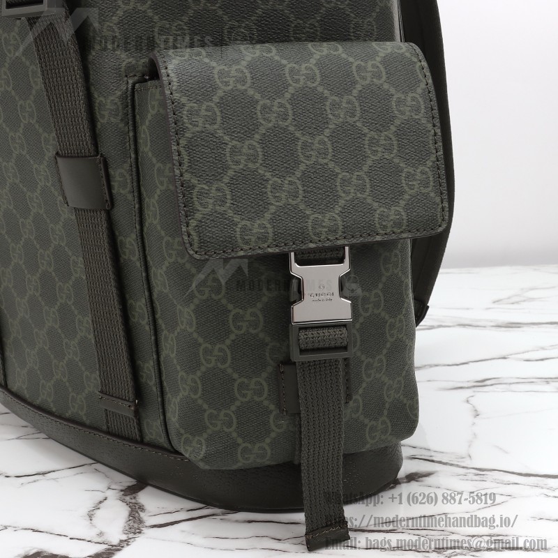 Gucci 792080 green original leather backpack