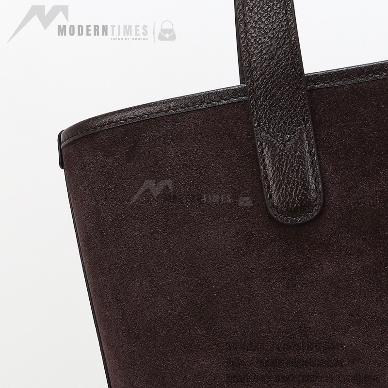 Gucci 834465 Matte Leather Tote Bag Gray Green Burgundy Original Leather