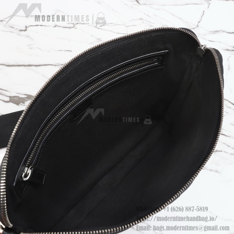 Gucci 850214 Black GG Embossed Leather Handbag Original Leather