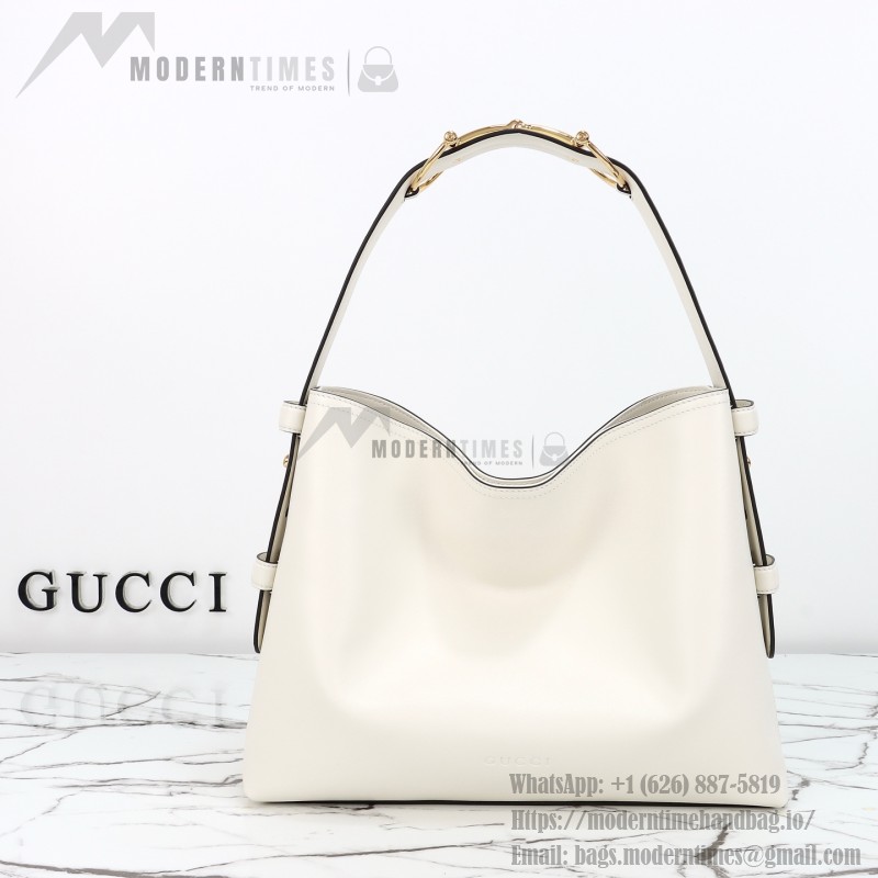 Gucci Brown Canvas Tote with Gray-Green and White Leather – Model 850926 / 850546