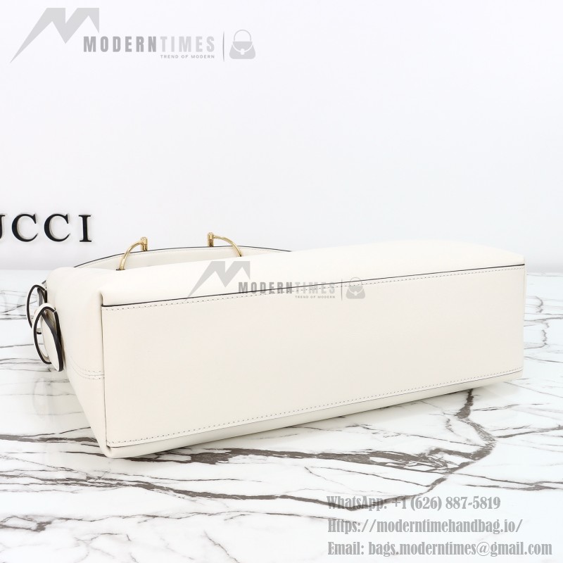 Gucci Brown Canvas Tote with Gray-Green and White Leather – Model 850926 / 850546