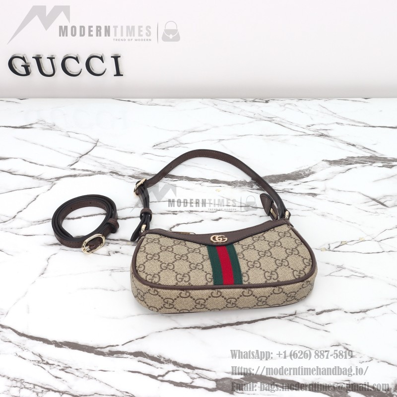 Gucci Mini Shoulder Bag Replica 838465 Apricot Brown and Brown-Red