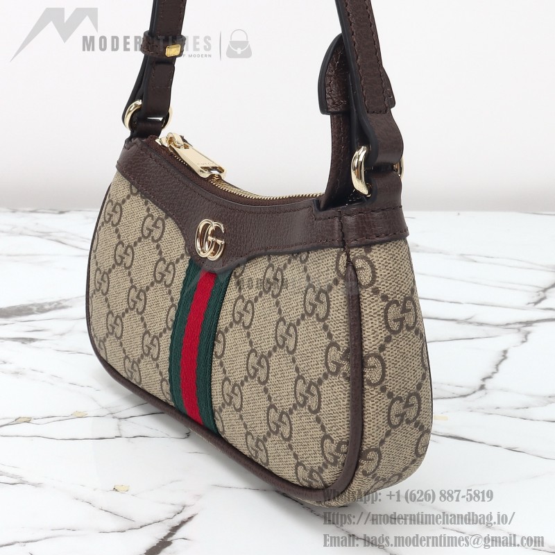Gucci Mini Shoulder Bag Replica 838465 Apricot Brown and Brown-Red