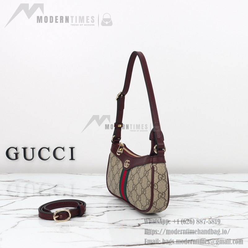 Gucci Mini Shoulder Bag Replica 838465 Apricot Brown and Brown-Red