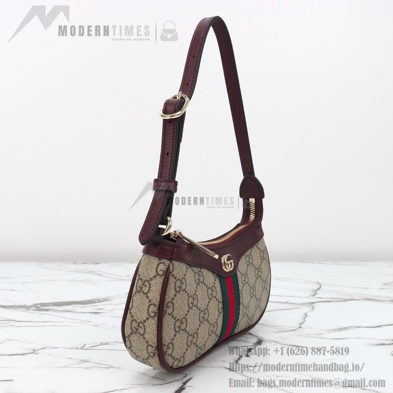 Gucci Mini Shoulder Bag Replica 838465 Apricot Brown and Brown-Red