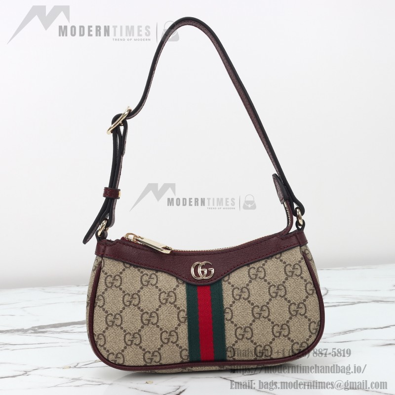 Gucci Mini Shoulder Bag Replica 838465 Apricot Brown and Brown-Red