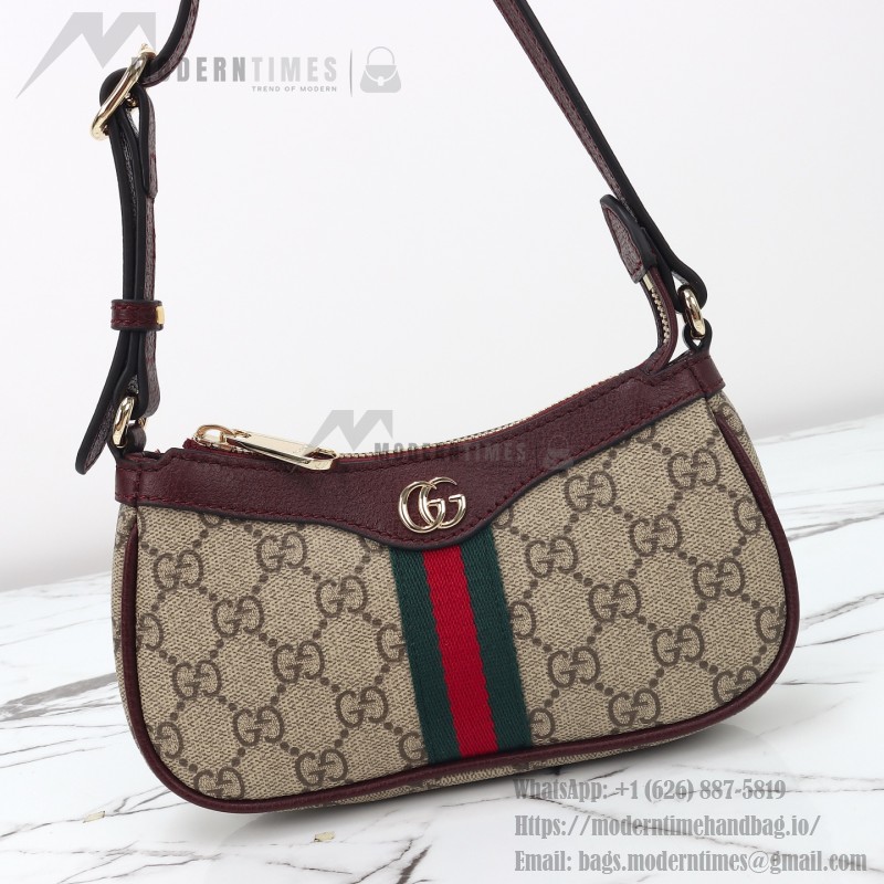 Gucci Mini Shoulder Bag Replica 838465 Apricot Brown and Brown-Red