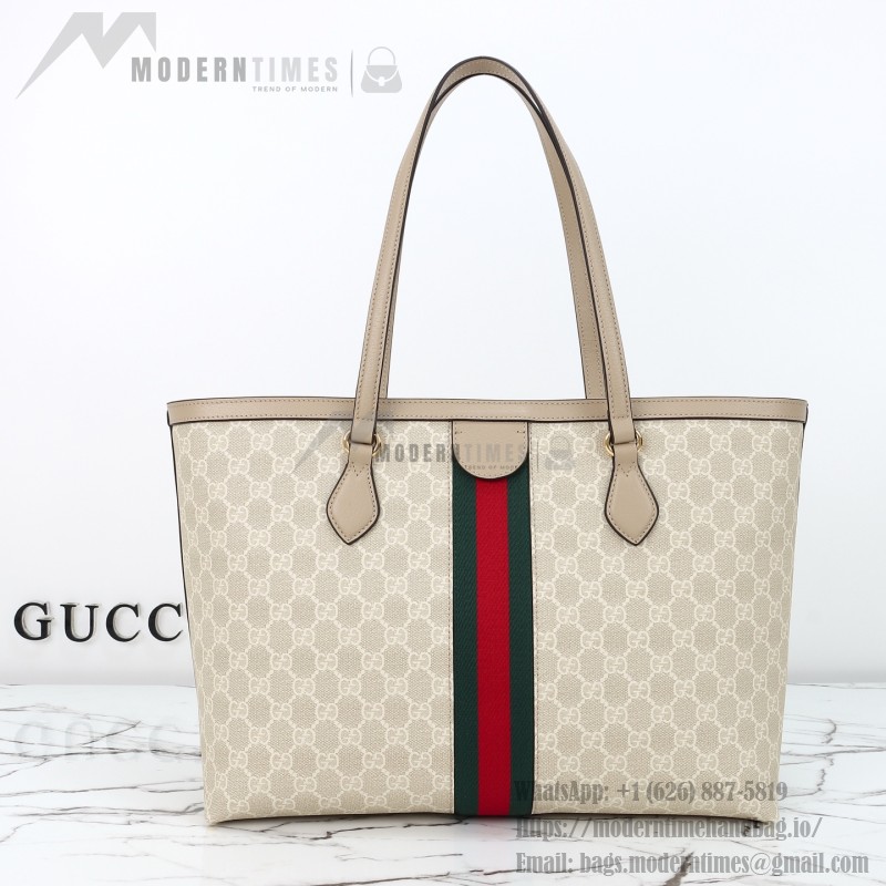 Gucci Tote Bag Replica 631685 in Blue, Beige, and Brown