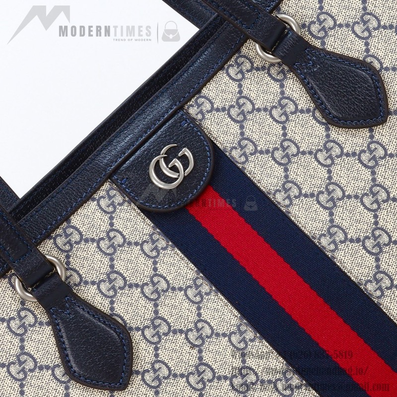 Gucci Tote Bag Replica 631685 in Blue, Beige, and Brown