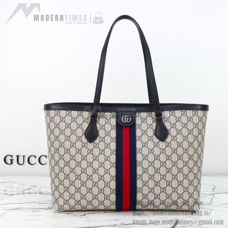 Gucci Tote Bag Replica 631685 in Blue, Beige, and Brown