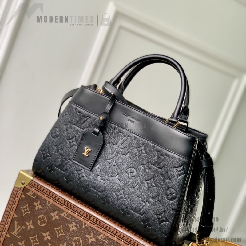 Louis Vuitton City Avenue PM Tote Bag M25577 Black and M15231 Beige Replica