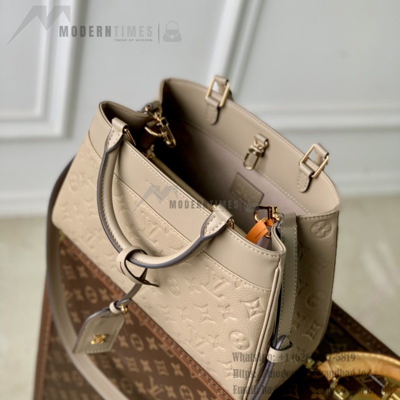 Louis Vuitton City Avenue PM Tote Bag M25577 Black and M15231 Beige Replica