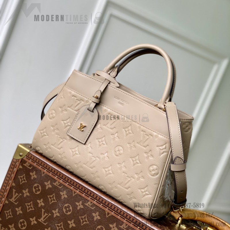 Louis Vuitton City Avenue PM Tote Bag M25577 Black and M15231 Beige Replica