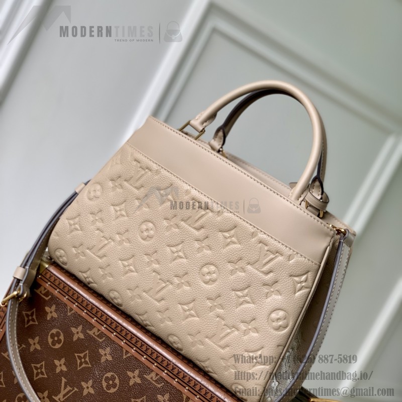 Louis Vuitton City Avenue PM Tote Bag M25577 Black and M15231 Beige Replica