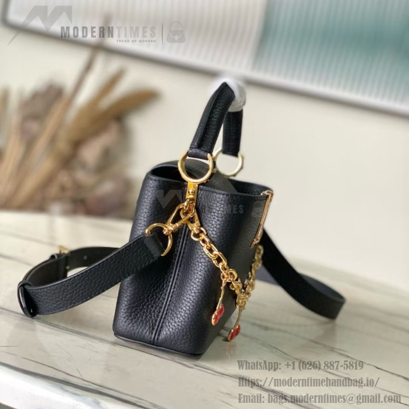 Louis Vuitton Capucines M13714 Murakami Re-Edition Bag in Taurillon Leather