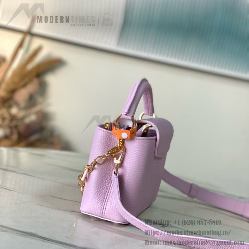 Louis Vuitton Capucines Mini M14972 Light Purple Harmony Collection Bag