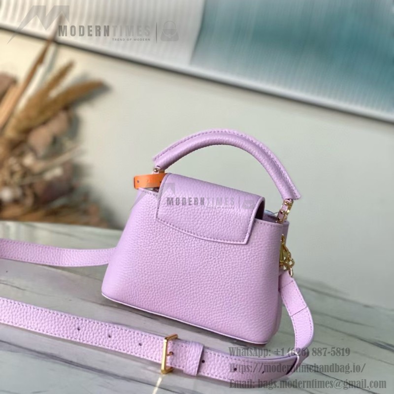 Louis Vuitton Capucines Mini M14972 Light Purple Harmony Collection Bag