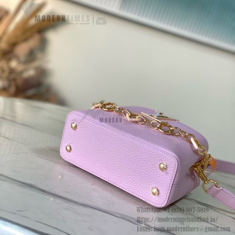 Louis Vuitton Capucines Mini M14972 Light Purple Harmony Collection Bag