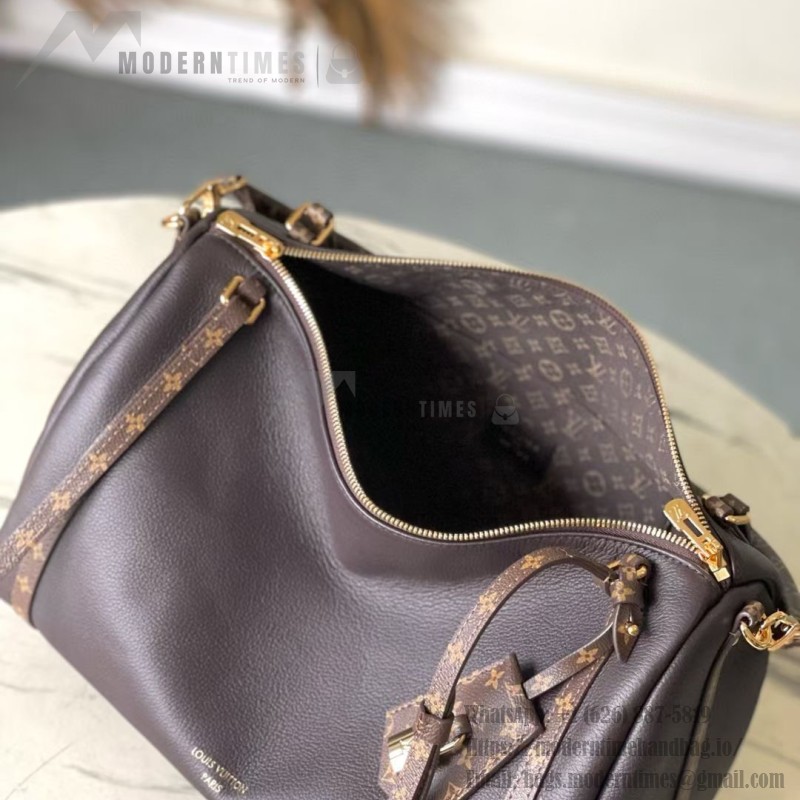 Louis Vuitton Express Medium Bag M26397 Brown Grained Leather with Monogram Trim – Top Replica