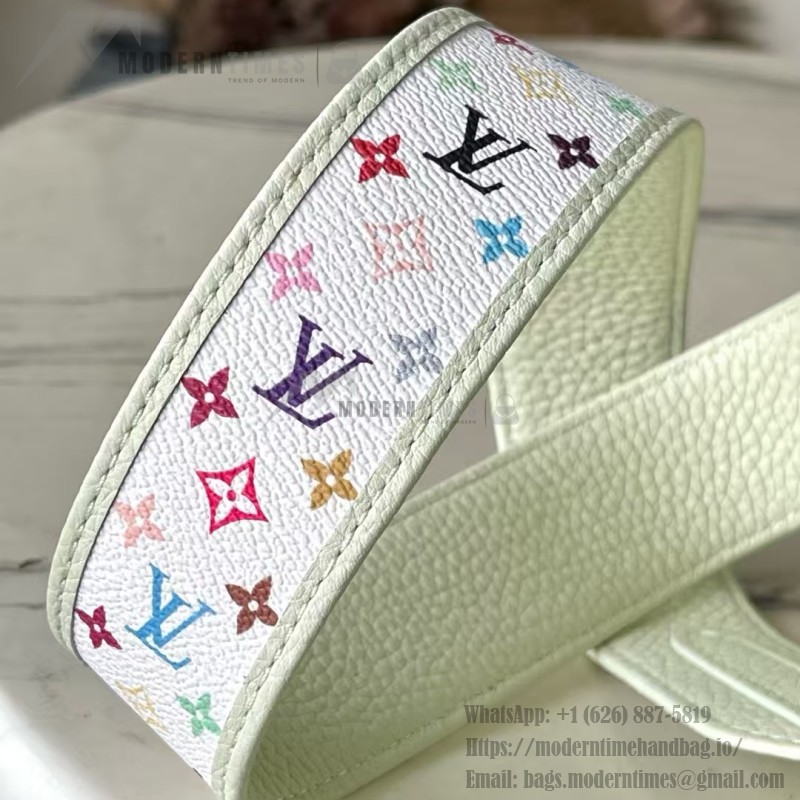 Louis Vuitton × Murakami Capucines M13253 Light Green Off-White Tri-Color Limited Edition – Premium Replica