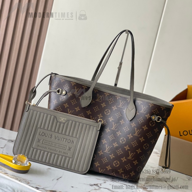 Louis Vuitton Neverfull Inside Out Medium Bag M12063 Elephant Gray