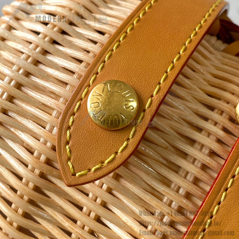 Louis Vuitton Keepall Bandoulière 25 M14455 Rattan Bag Premium MB Chip