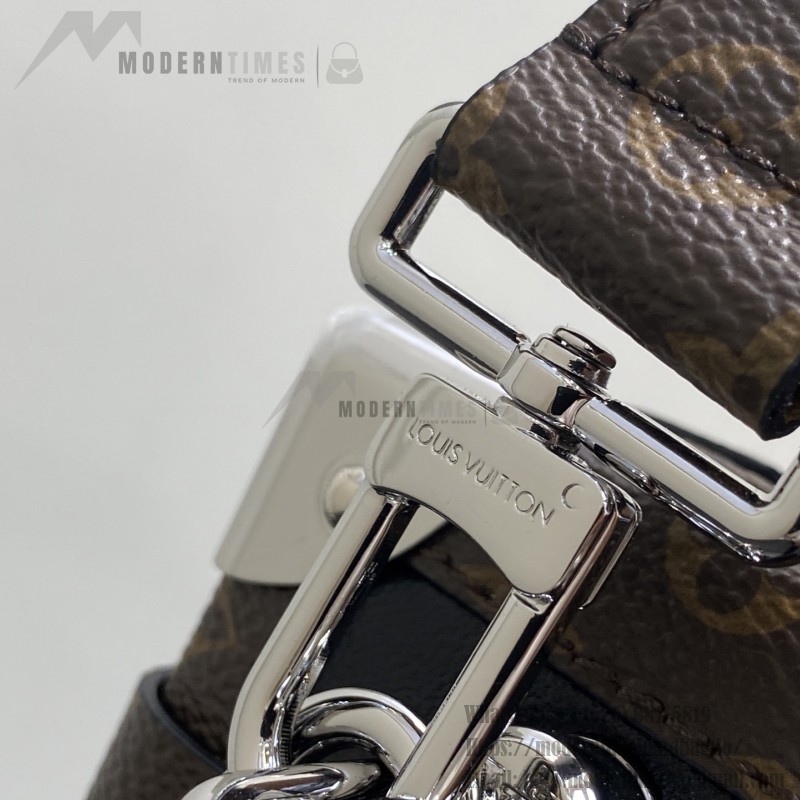 Louis Vuitton Side Trunk Vibe M15195 Black Leather Chain Bag