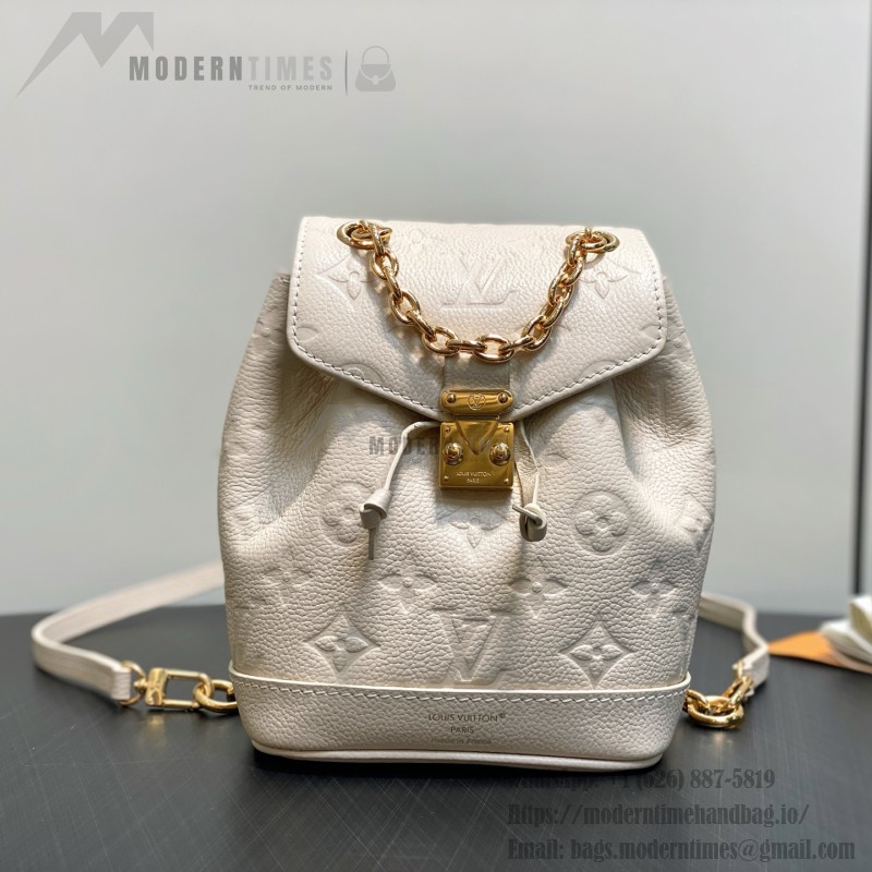Louis Vuitton Nano Noé Backpack M25819 Off-White / M14549 Black