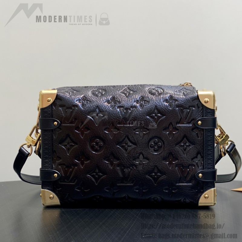 Louis Vuitton Side Trunk Medium Bag M26304 in Chocolate Monogram Saga Leather