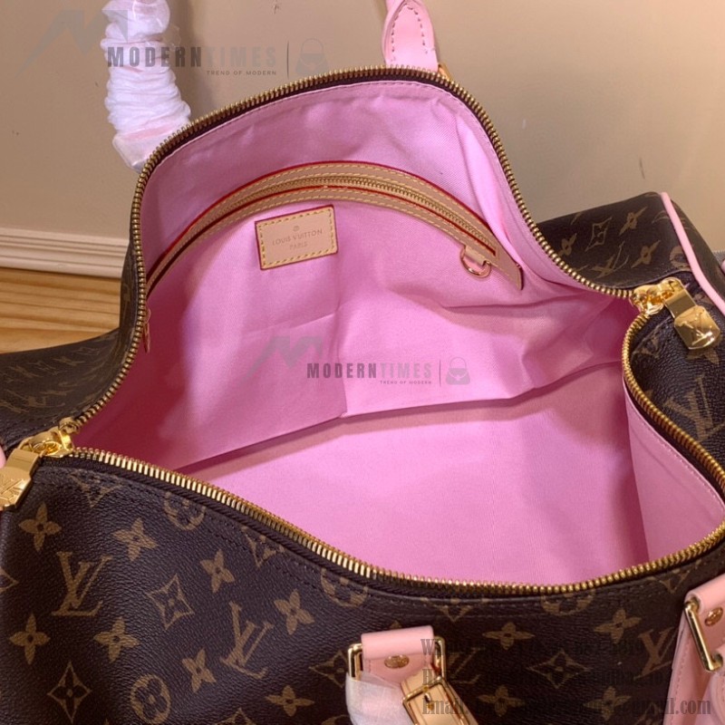 Louis Vuitton Keepall Bandoulière 45 M25822 Monogram Pink Print
