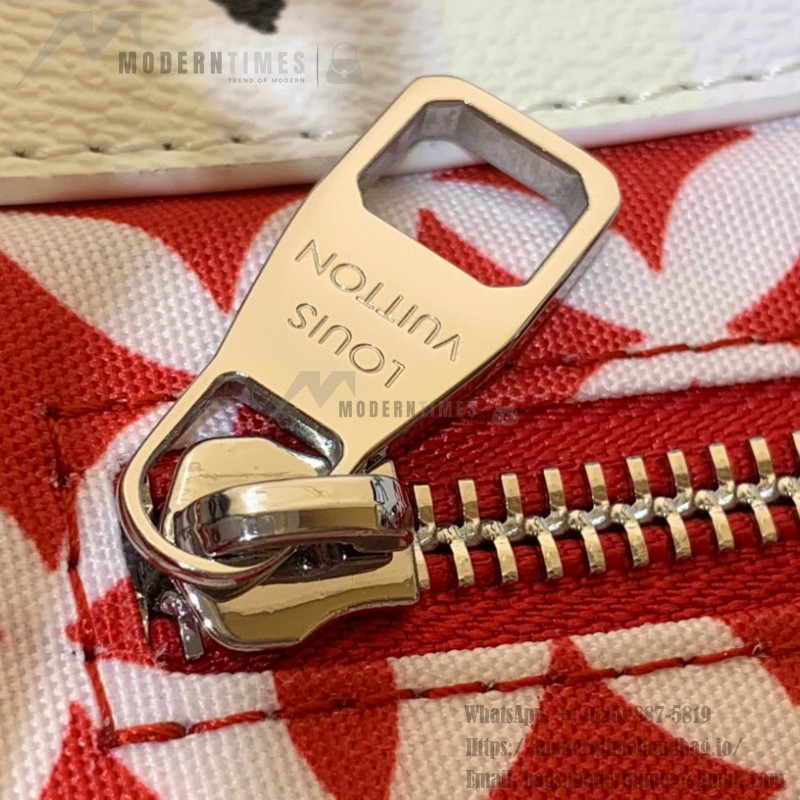 Louis Vuitton Shopper Tote Medium N40797 Graffiti White Damier Canvas
