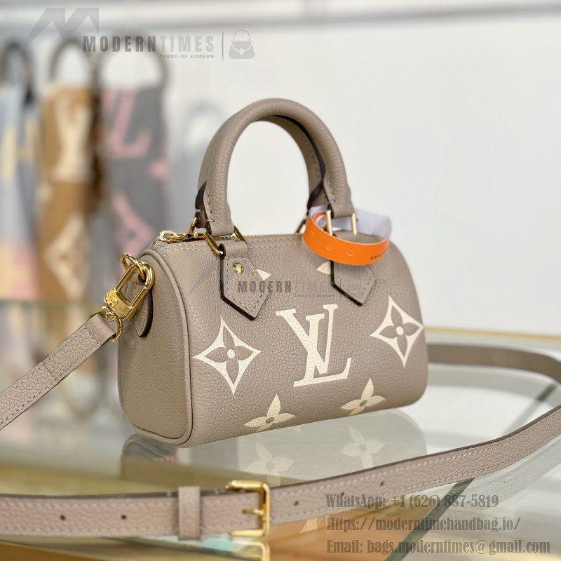 Louis Vuitton Nano Speedy M81456 Black Mini Handbag
