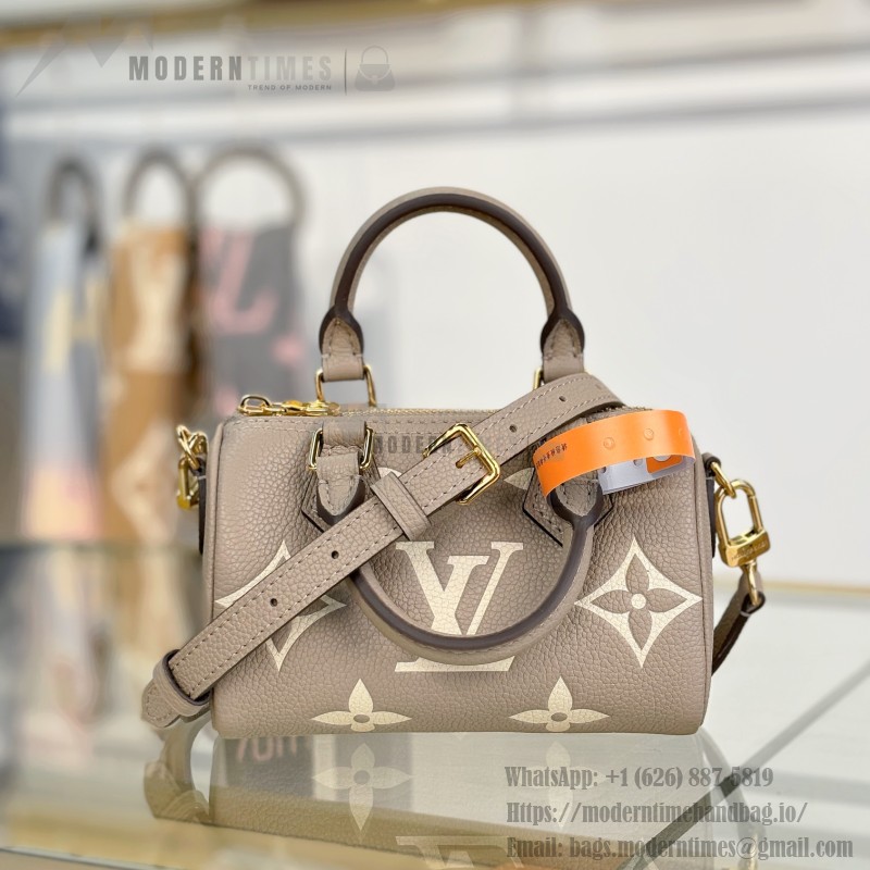 Louis Vuitton Nano Speedy M81456 Black Mini Handbag