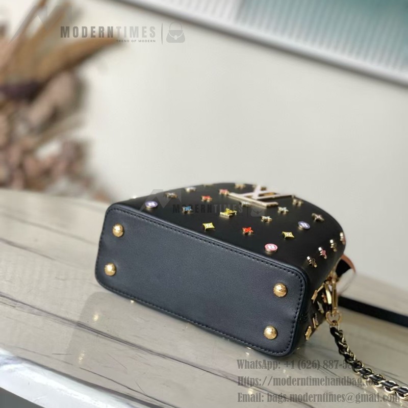 Louis Vuitton Capucines M14165 Murakami Re-Edition White Black Replica Handbag