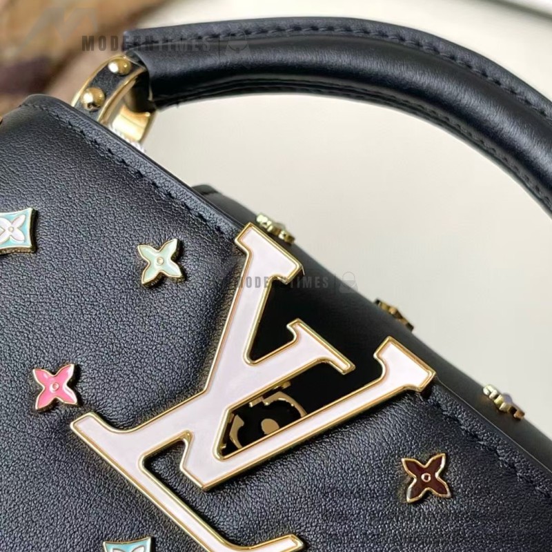 Louis Vuitton Capucines M14165 Murakami Re-Edition White Black Replica Handbag