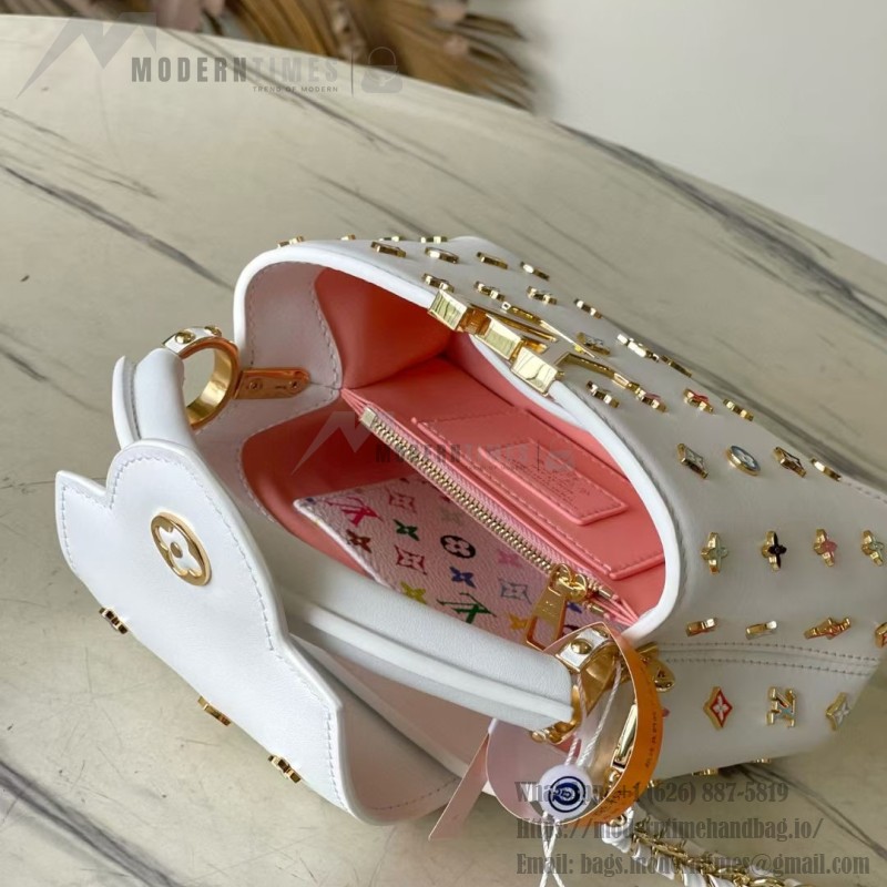 Louis Vuitton Capucines M14165 Murakami Re-Edition White Black Replica Handbag