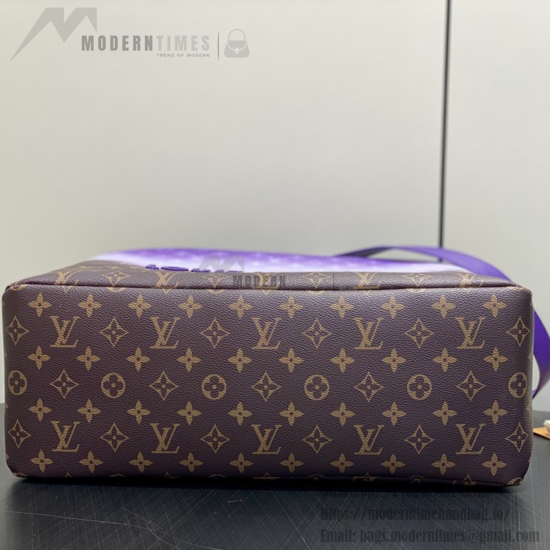 Louis Vuitton Shopper Tote M13923 Purple Gradient Damier Ebene Replica Bag