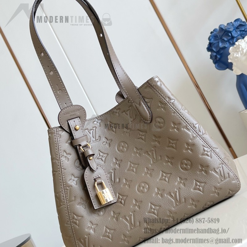 Louis Vuitton All In One Small M25858 black and M25890 light green Empreinte handbag