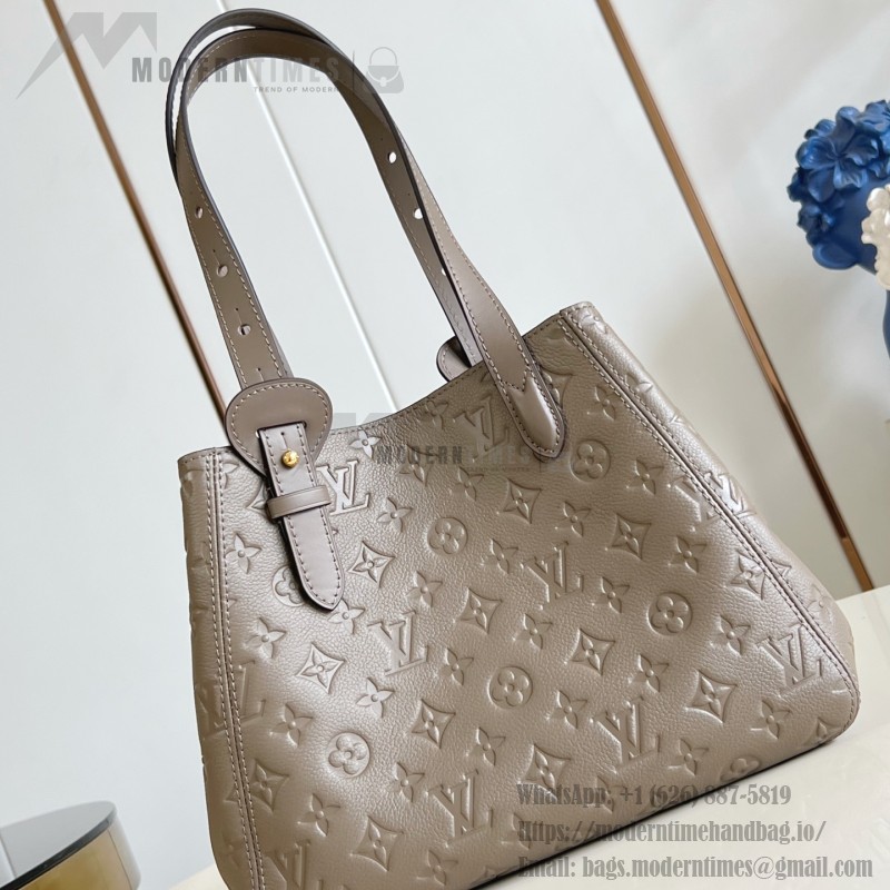 Louis Vuitton All In One Small M25858 black and M25890 light green Empreinte handbag